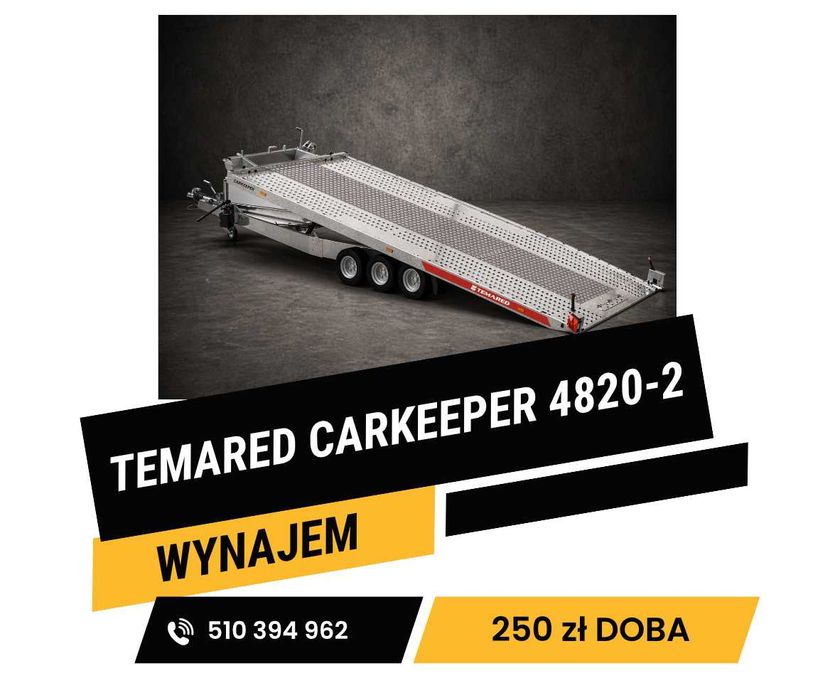 Wynajem lawety Temared Carkeeper 4820-2 | solidna | od ręki