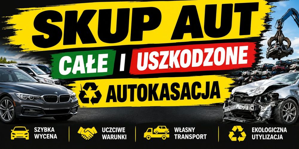 Skup aut całe i uszkodzone