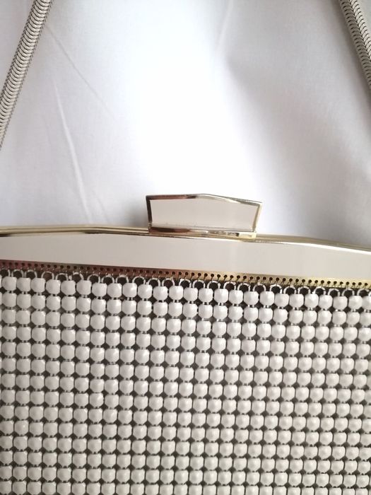 Сумочка вінтажна Glomesh 60-70 ті, ретро клатч вечірня, бежева