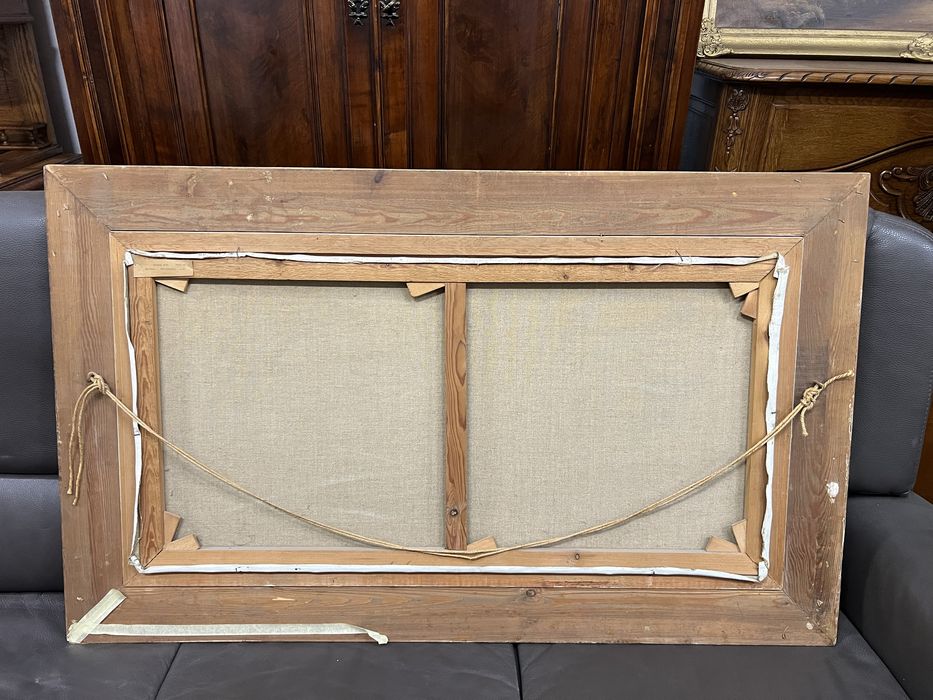 Obraz malowany na płótnie/w złotej ramie/Raty