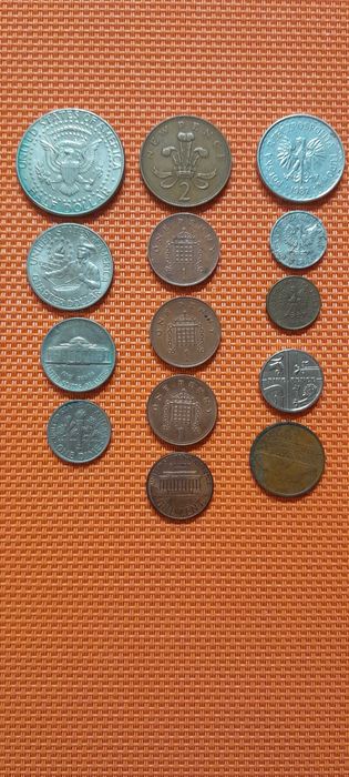 MONETY USA I UK sprzedam w komplecie zestaw monet !!!