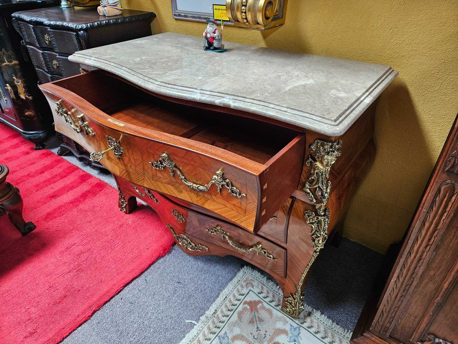 Magnifica cómoda antiga estilo Luís XV - óptimo estado geral
