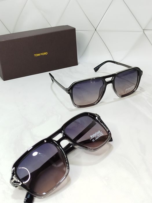Сонцезахисні окуляри Tom Ford авіатори , коричневі, леопардові, чорно-сірі