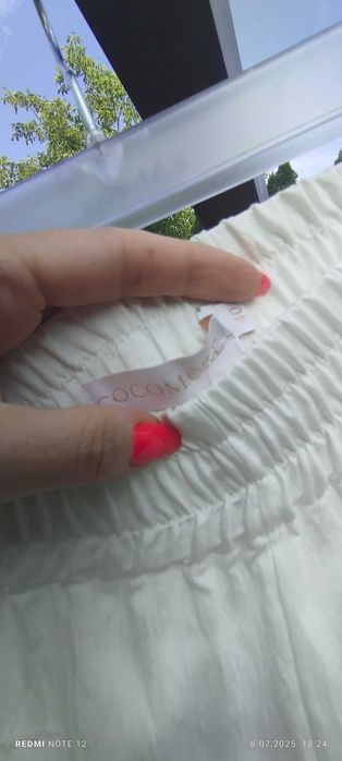 COCOMORE szerokie spodnie na lato r. 40 biel śmietana palazzo