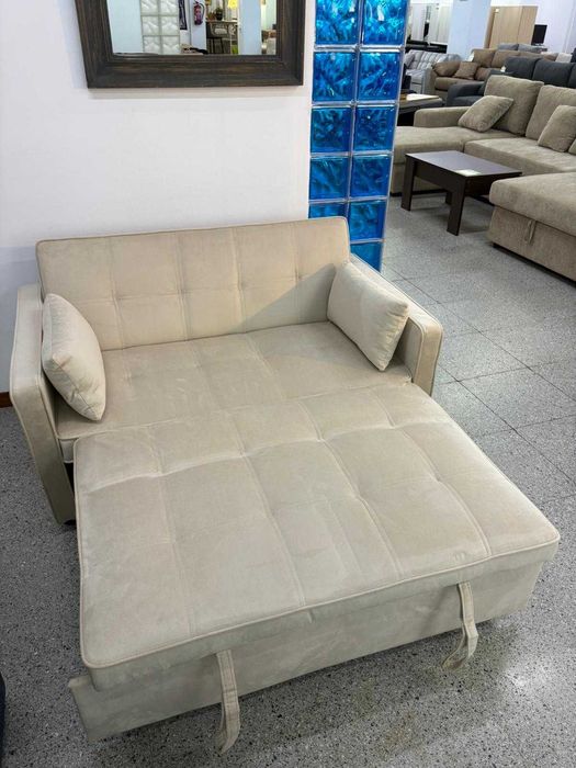 Sofá cama cor bege - entrega gratuita