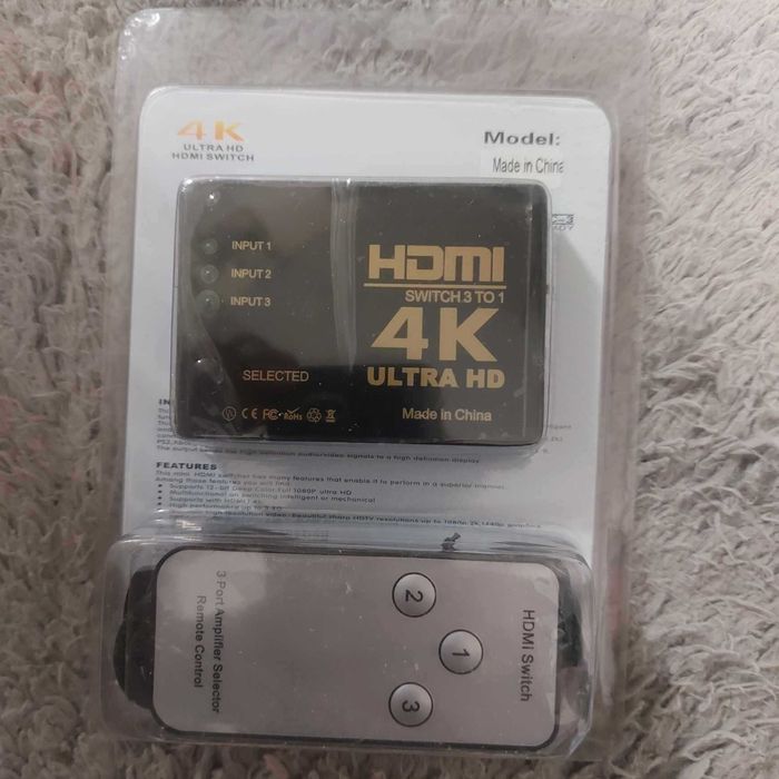 Przełącznik rozdzielacz ULTRA HD 4K SWITCH 5x HDMI