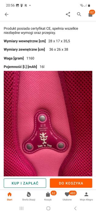 Plecak dla dziewczynki hama