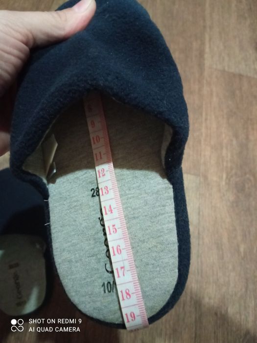 Тапочки Зайчик,(девочка, мальчик) 18-19 см, тёплые, для дома, Stompeez