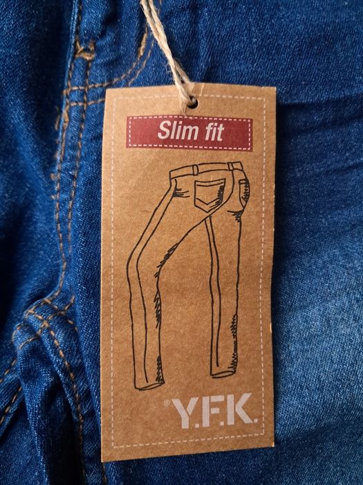 Jeansy chłopięce YFK rozm. 146 slim fit