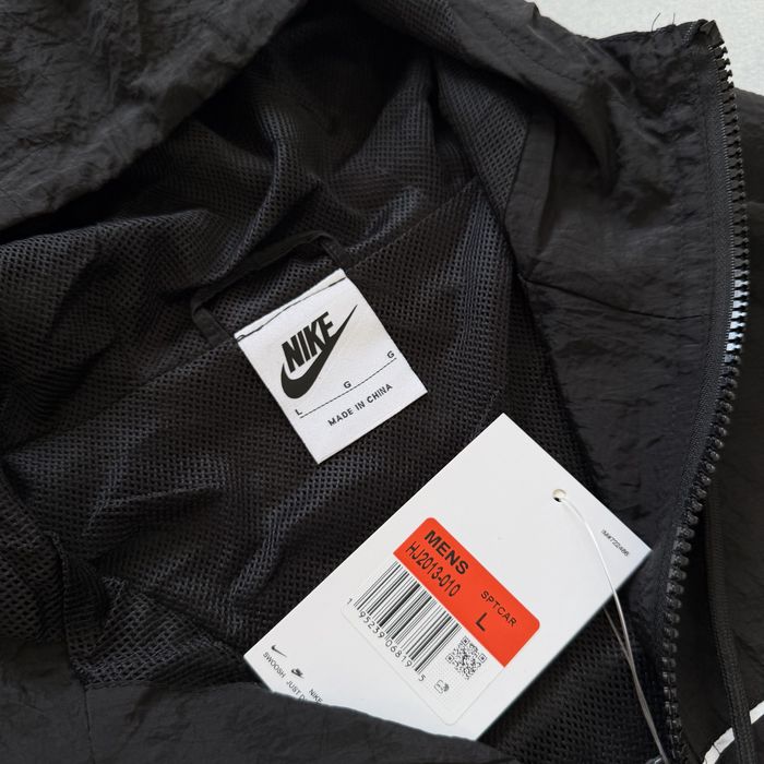 Вітровка Nike Logo Nylon Куртка Найк Чорна Осінь