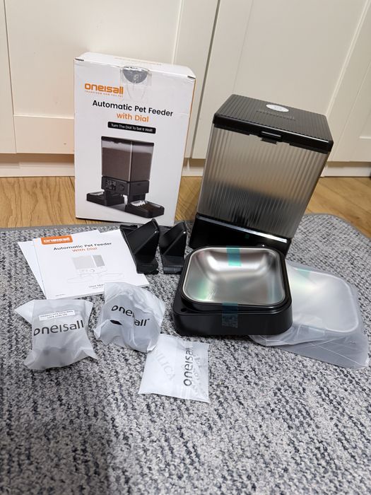 Oneisall Automatic Pet Feeder with Dial 5L | Automatyczny podajnik karmy dla psa i kota