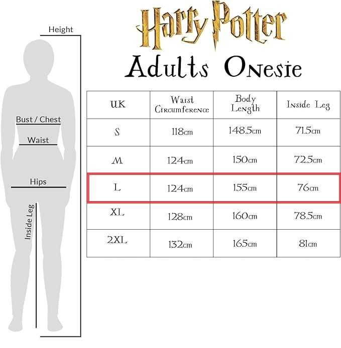 Piżama dla kobiet, jednoczęściowy kombinezon, polar - Harry Potter L