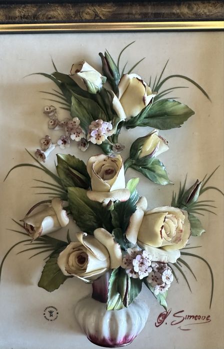 Quadro de porcelana “ Capodimonte”