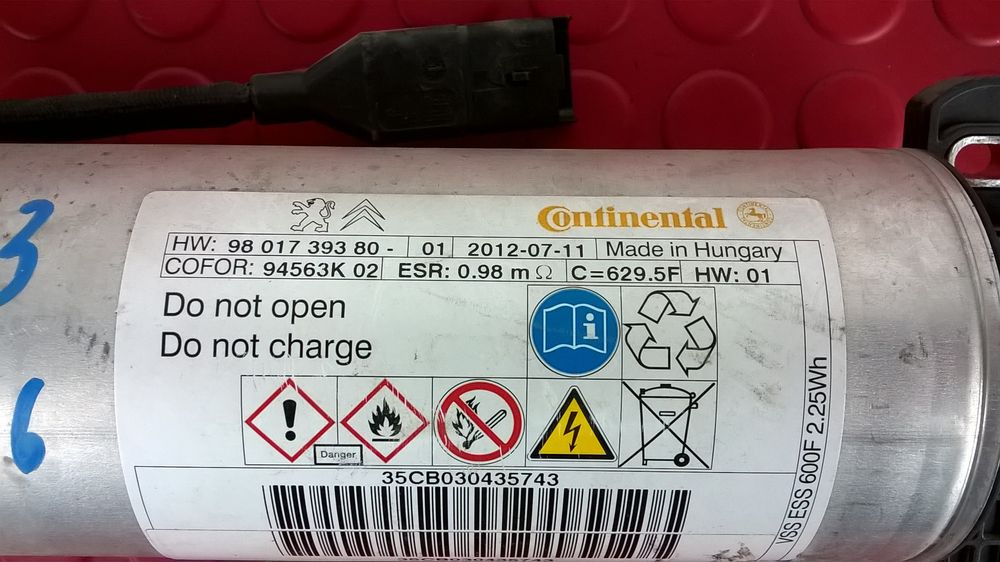 Condensador Start / Stop - CITROËN DS3 (SA_)