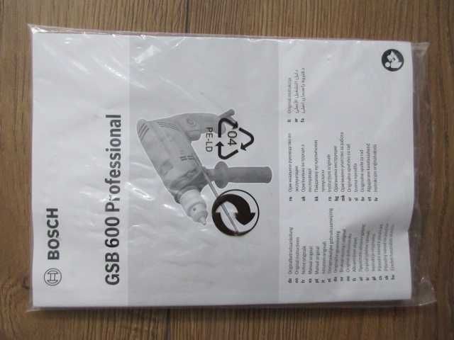 Wiertarka udarowa BOSCH Pro GSB 600 + walizka