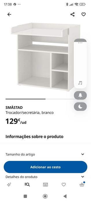 Trocador/secretaria ikea