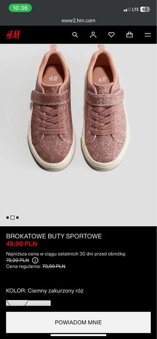 Sprzedam trampki dla dziewczynki.