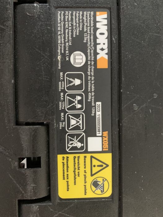 Stół warsztatowy / roboczy WORX PEGASUS WX051 2w1 / czytaj opis.