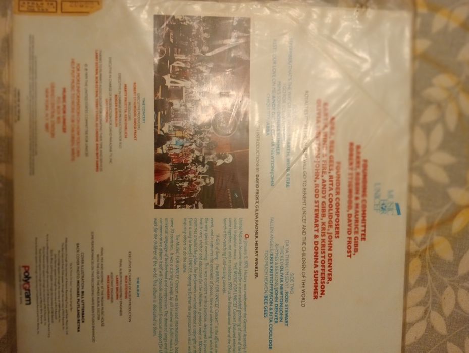 Vinil LP Coletânea The Music for UNICEF Concert