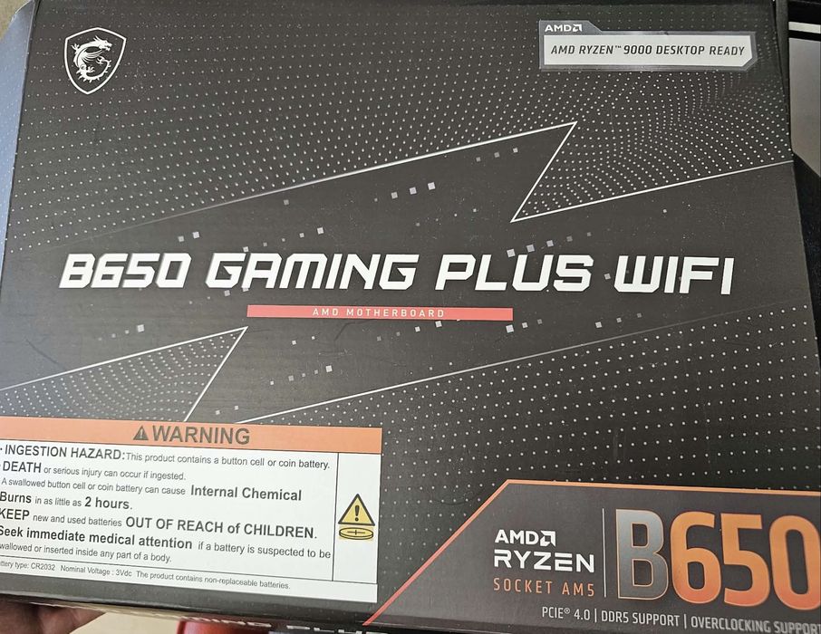 MSI B650 Gaming plus WIFI. Procesor AMD Ryzen 5 7500F. Pamięć RAM PATRIOT Viper Venom 32GB (2x16GB) 6000MHz