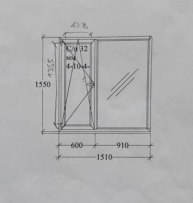 Продам стеклопакет, окно