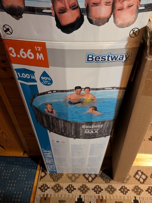 Basen stelażowy 366x100