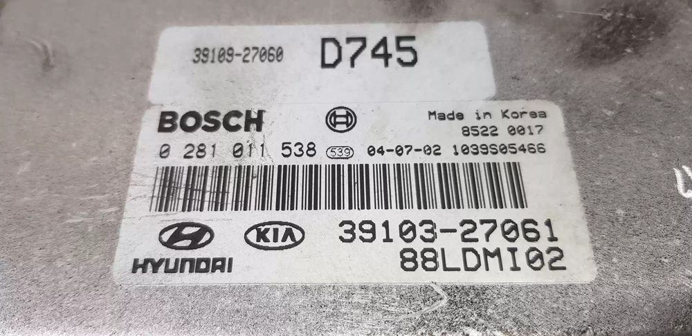 CENTRALINA MOTOR UCE KIA CERATO FASTBACK 2005 -3910327061