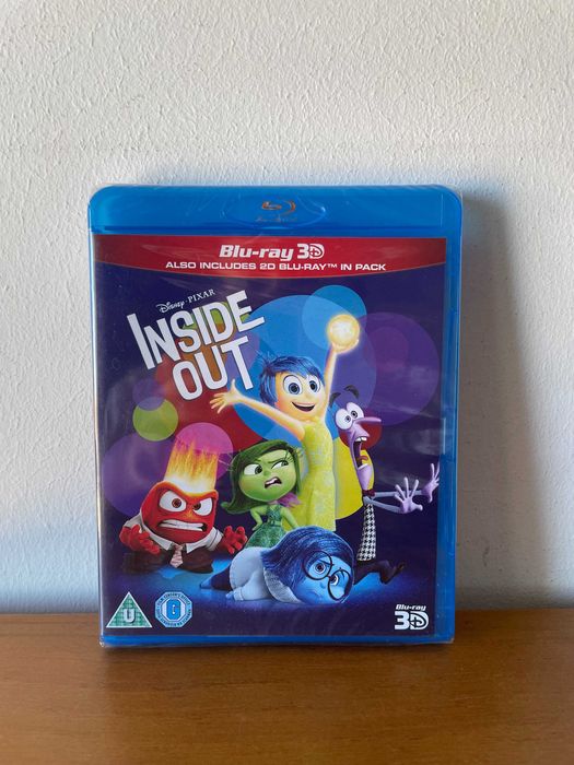 ᴱᴺ Inside Out [Blu-ray 3D + Blu-ray] Sealed
