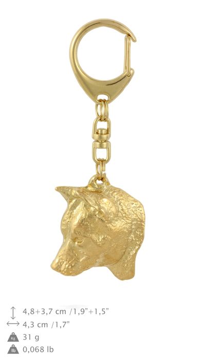 Shiba Inu brelok pozłacany w pudełku Art-Dog