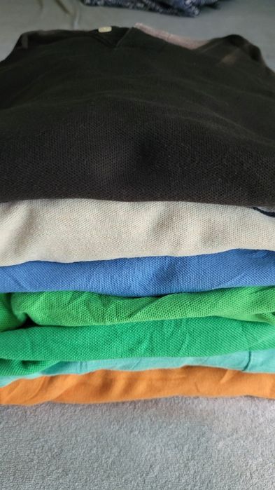 7x T-shirt polo, połówki r XXL