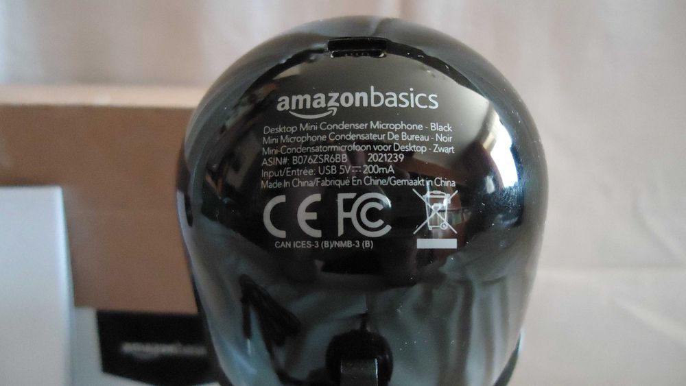 Mikrofon pojemnościowy Amazon Basics LJ-DCM-001