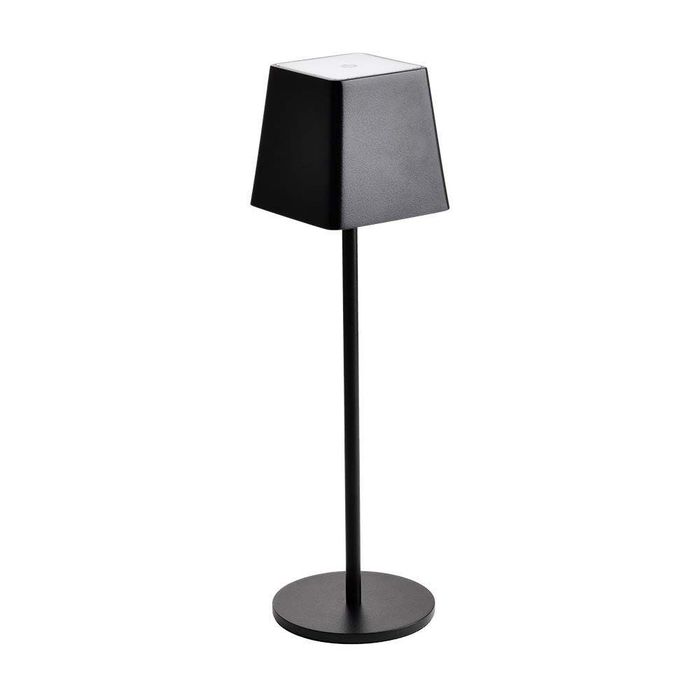 Lampka Stołowa Nocna LED 36cm V-tac Ładowanie Ściemnianie IP54 Czarna Do Sypialni Biuro 2W 3000K