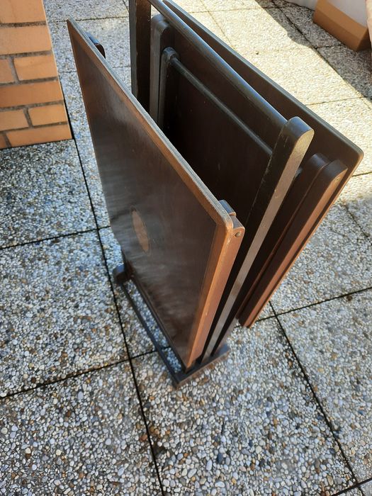 Set de 2 mesas dobráveis