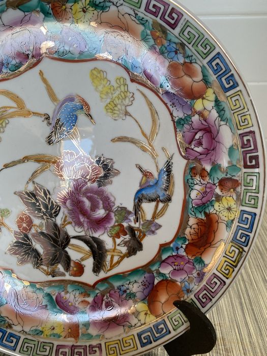 Prato de porcelana chines antiga