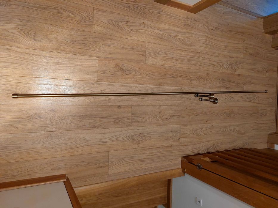 Karnisz 200 cm mosiądz antyczny