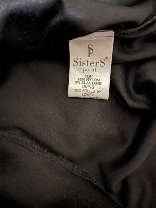 Sukienka czarna koronkowa góra, dół - panterka SisterS Point 36S/38 M