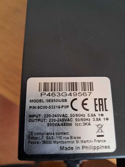 Eaton 5E 850i USB