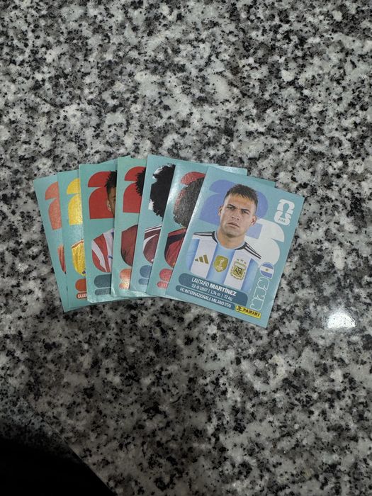 6 pacotes de 7 cartas do mondial
