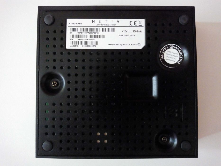 Dekoder Netia Player N7800-4-AB2
