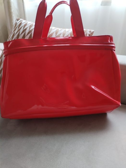 Mala de mão vermelha Armani Jeans