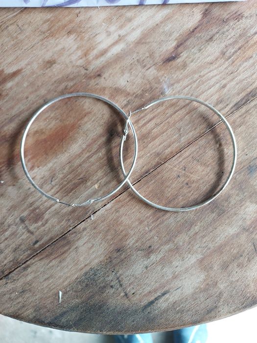 Argolas em prata/Pulseira em prata lei (925)