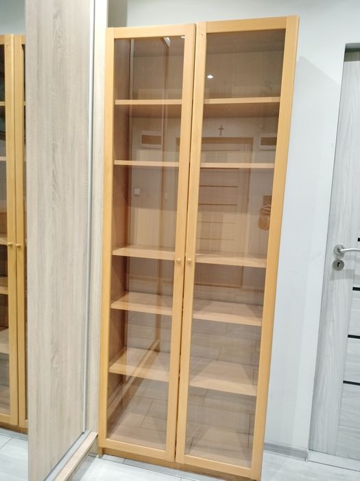 Biblioteczka witryna regał półki szafka IKEA
