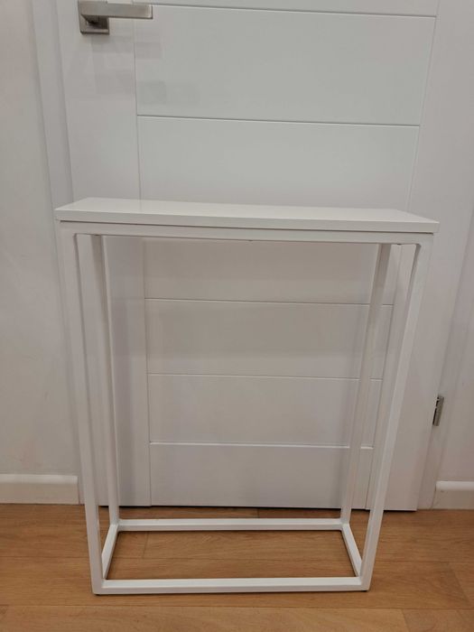 Konsola do przedpokoju biały połysk toaletka