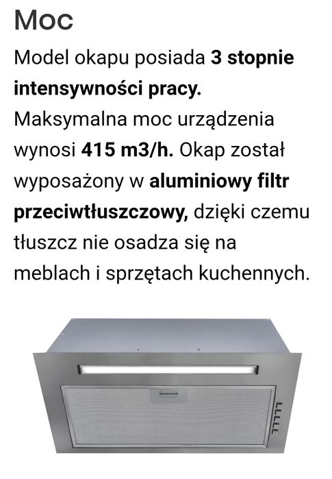 Okap VDB 60 INOX