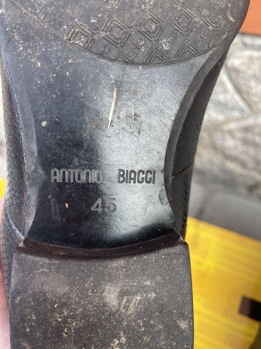 Летние мужские кожаные туфли Antonio Biaggi 45 р