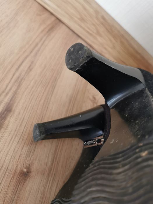 Kozaki czarne materiał 36-37