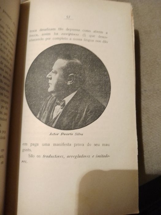 A Vida d'um Theatro-Pimentel-editor Francisco J d Almeida 1909-10E- Sapatos Bébe  N-25 -esquilo-7E Desde 7E