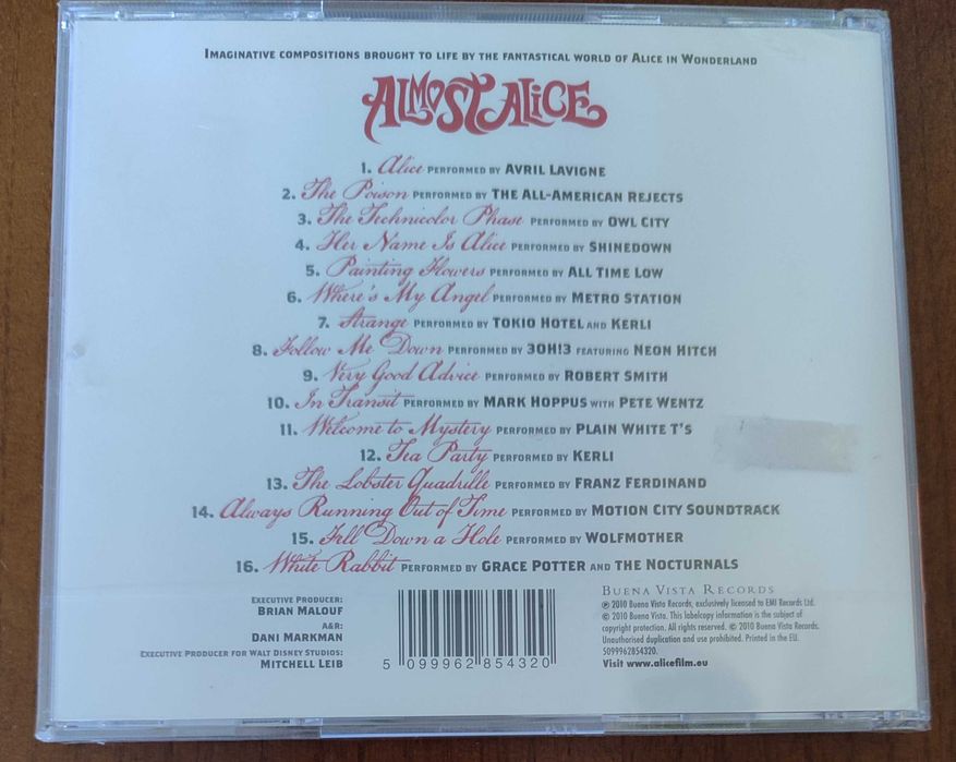 Almost Alice Banda Sonora Oficial