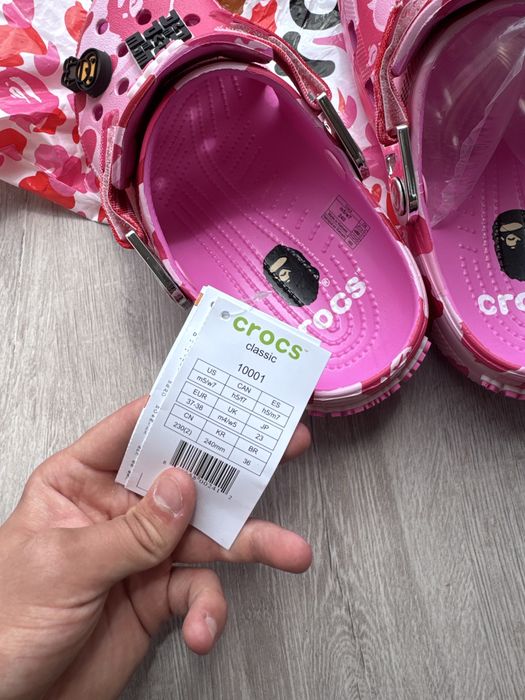 Crocs X Bape Pink 38