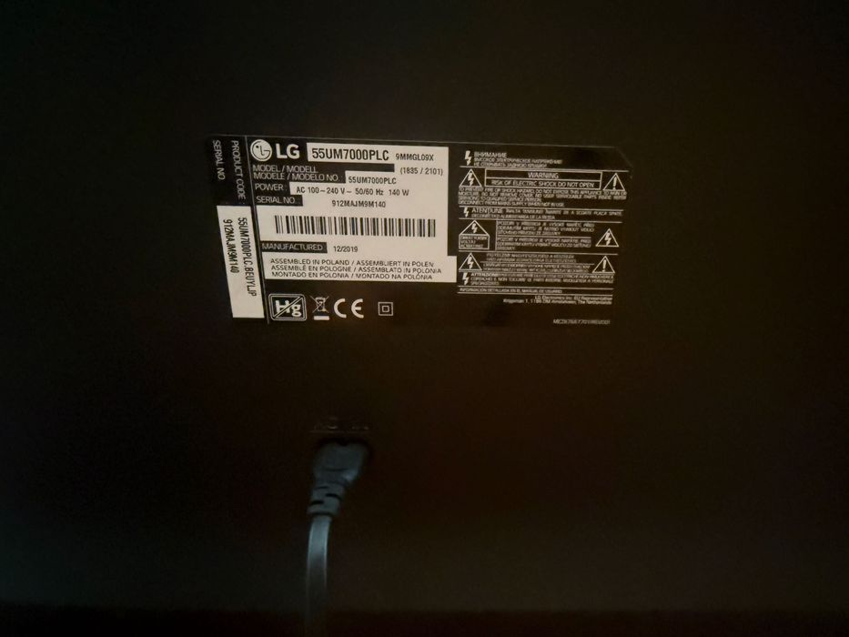 Tv Lg para peças